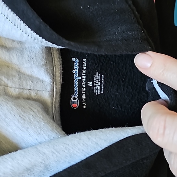 AWESOME CHAMPION PINK/BLUE/YELLOW ZIP UP HOODIE - Picture 3 of 8